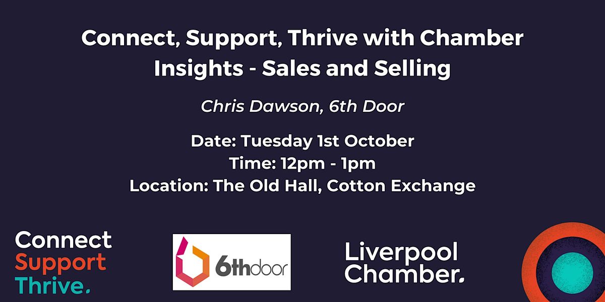 Connect, Support, Thrive with Chamber Insights - Sales and Selling