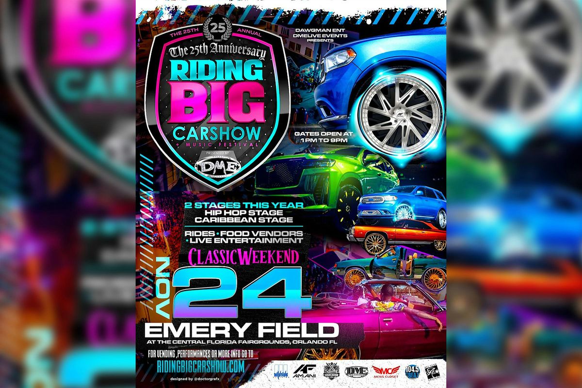 The Riding Big Car Show - 25th Anniversary @ Emery Field Orlando, Florida