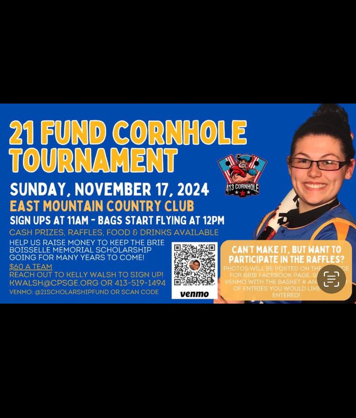 2nd annual 21 Fund Cornhole Tournament 