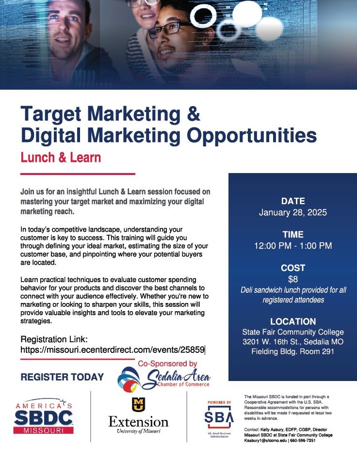 Target Marketing & Digital Marketing Opportunities Lunch & Learn