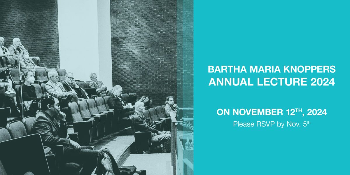 The Bartha Maria Knoppers Annual Lecture 2024