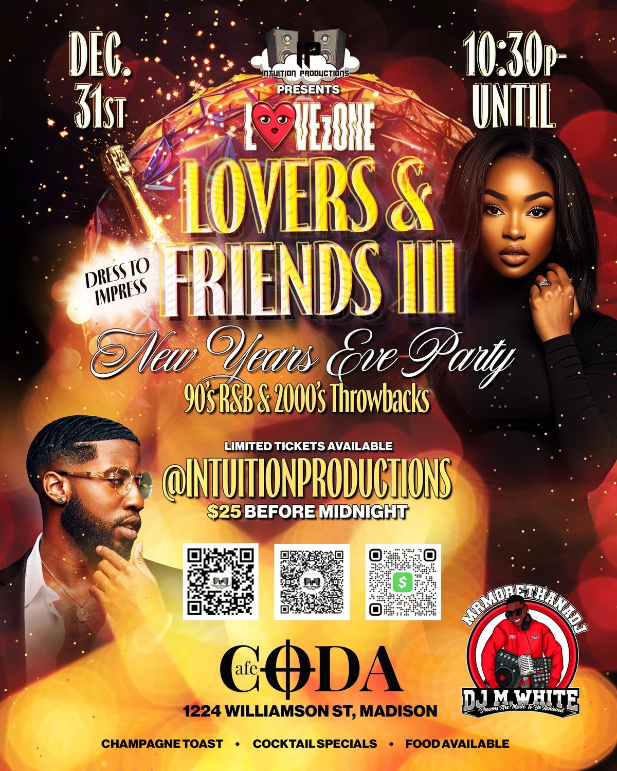 LOVEzONE: LOVERS & FRIENDS 3 R&B NEW YEAR\u2019S EVE PARTY AT CAFE CODA