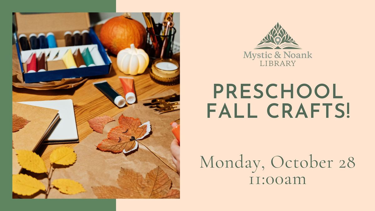 Preschool Fall Crafts!