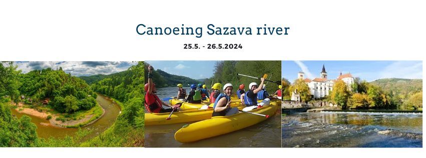 Canoeing Sazava river