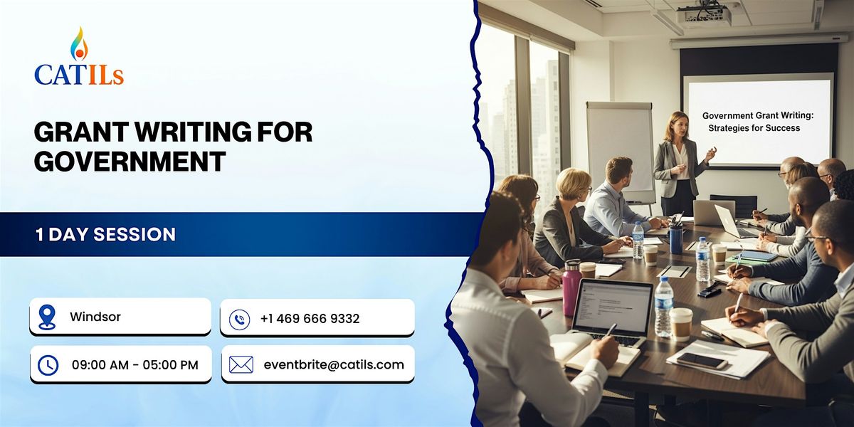 Grant Writing for Government: 1 Day Session in Windsor
