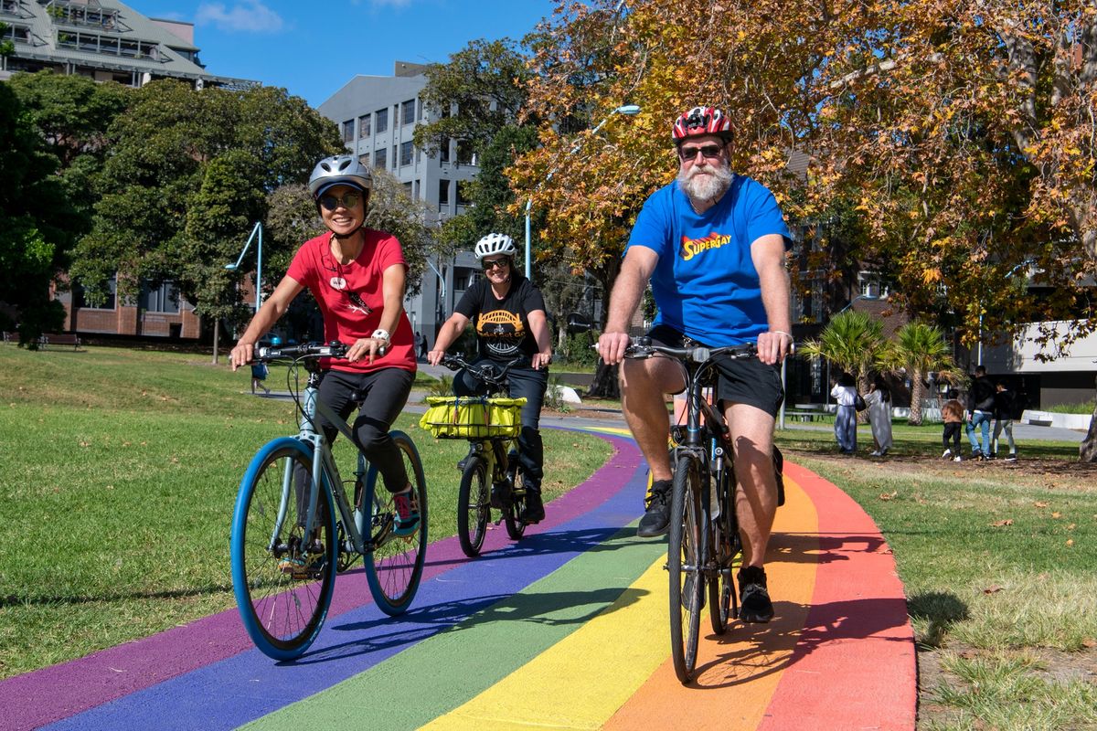 Guided Ride: Pride Square Newtown to Taylor Square Loop