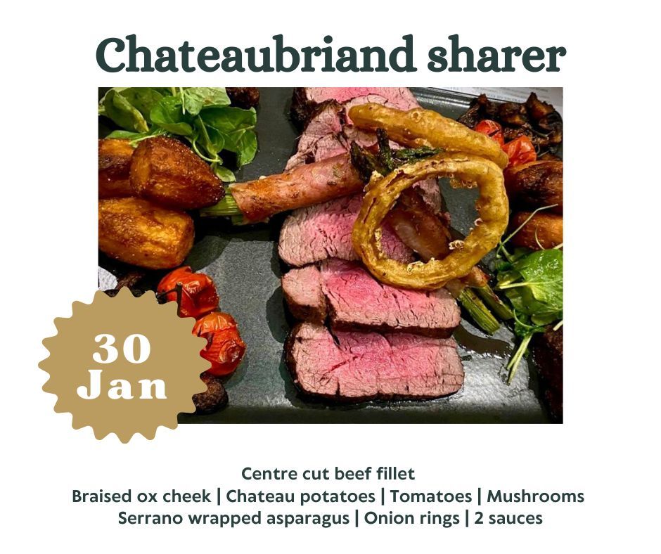 Chateaubriand sharer for 2 to share