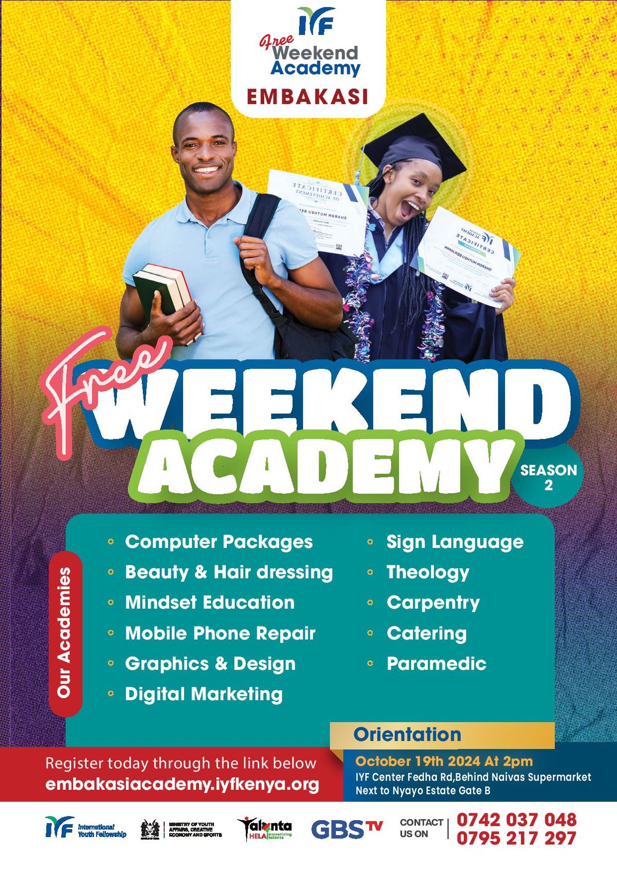 IYF Free Weekend Academy Program