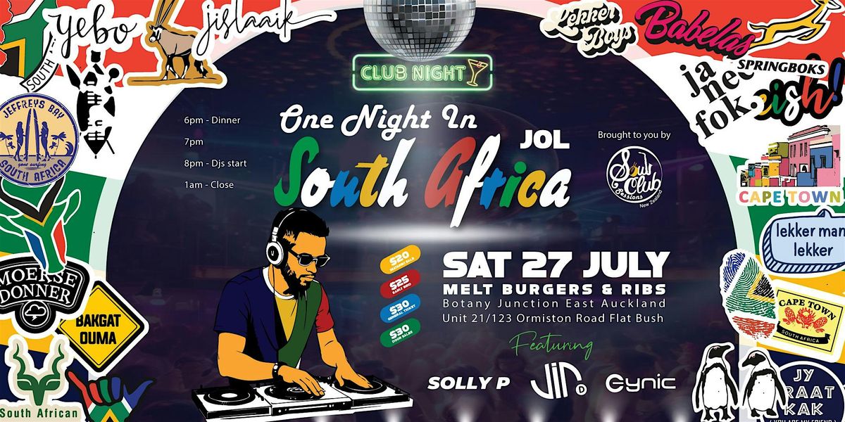 One Night in South Africa  East Auckland @ Melt Soul Food 2024