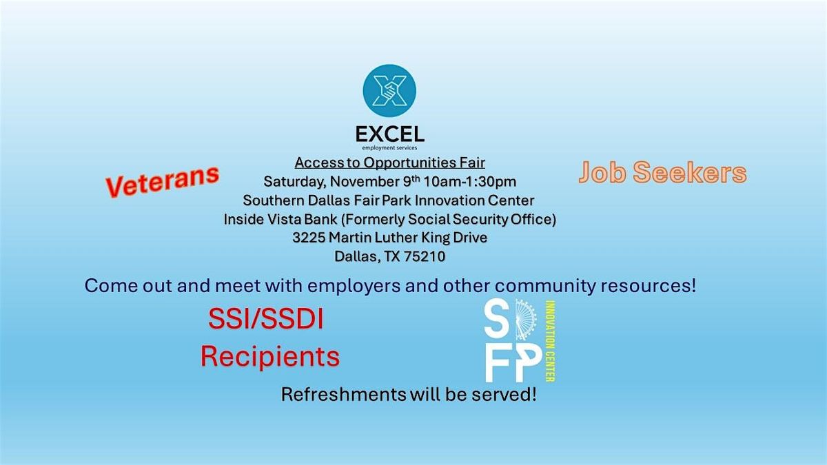 Access to Opportunities Fair