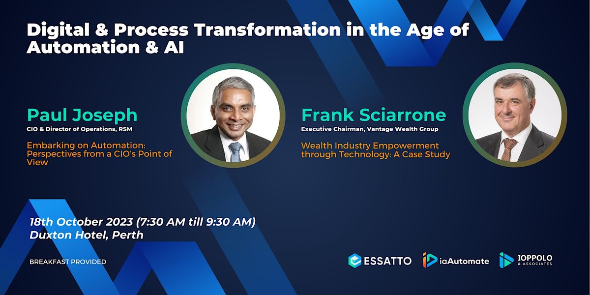 Digital  and Process Transformation in the Age of Automation & AI
