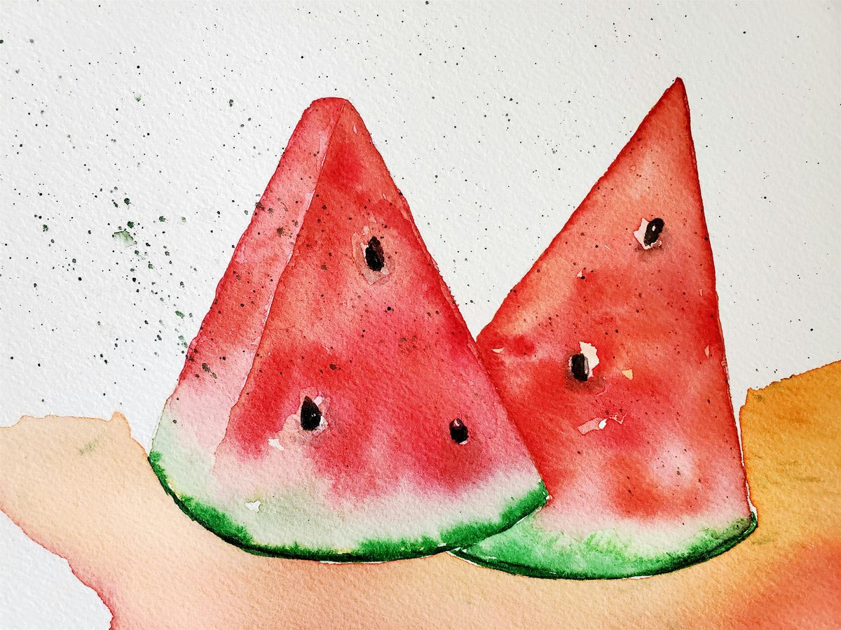 Watercolor For Beginners: Watermelons