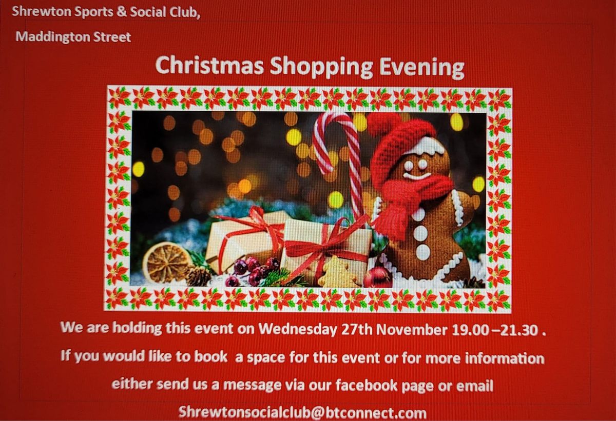 Christmas Shopping Evening