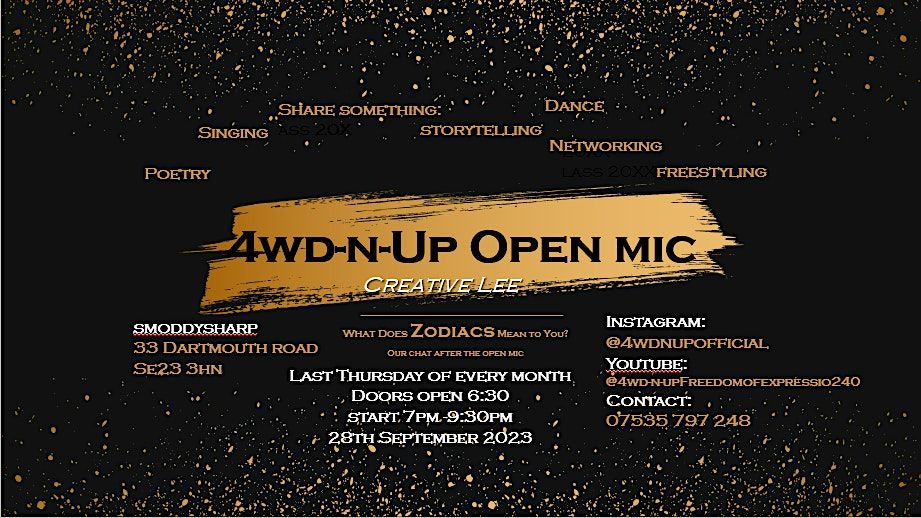 Copy of Copy of 4wdnup Open Mic, Freedom of Expression