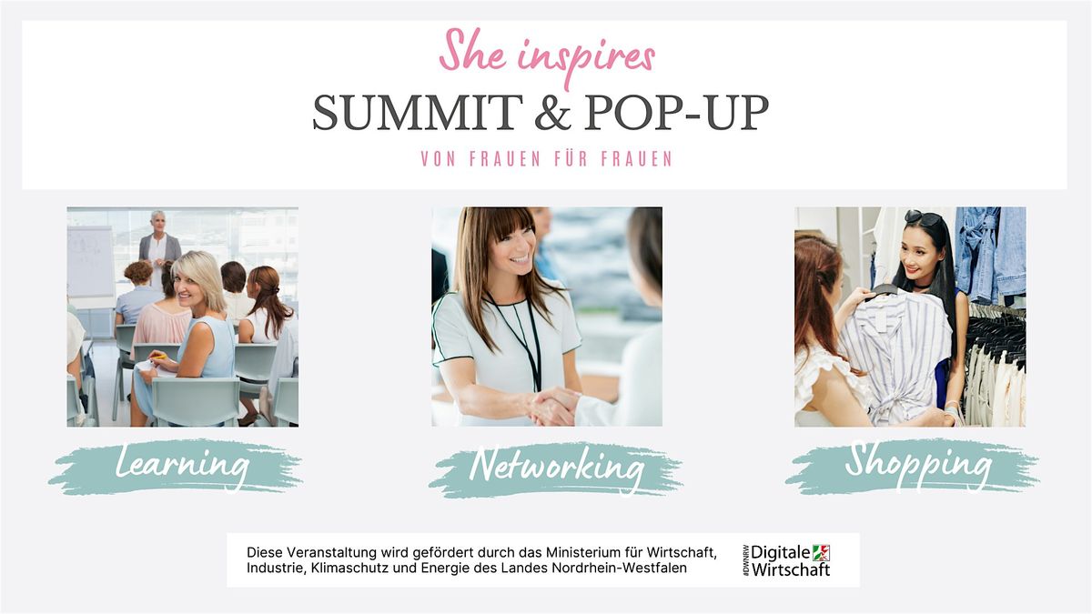 She inspires - Summit und Pop-up