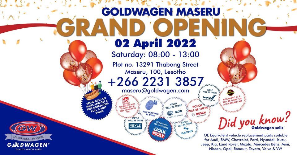 Goldwagen Maseru Grand Opening