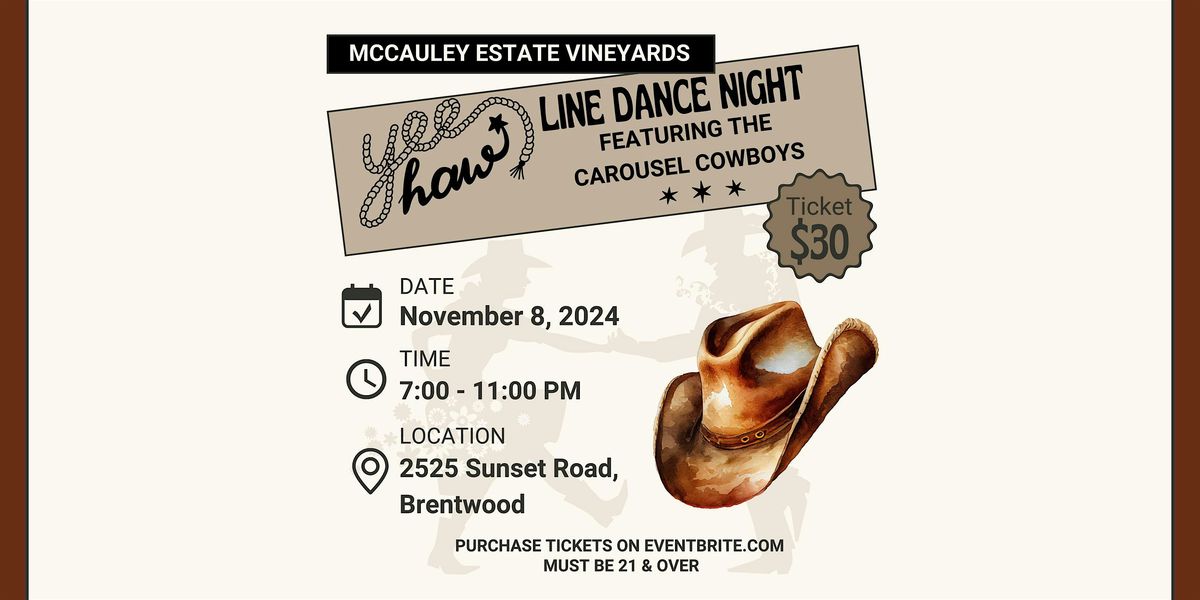 McCauley Estate Vineyards Line Dance Night