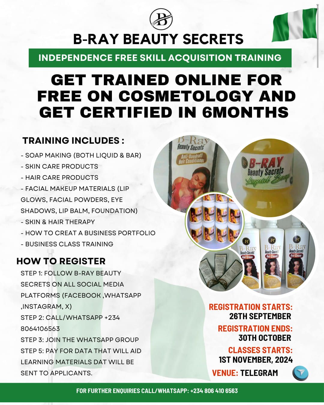 free cosmetology training 2024