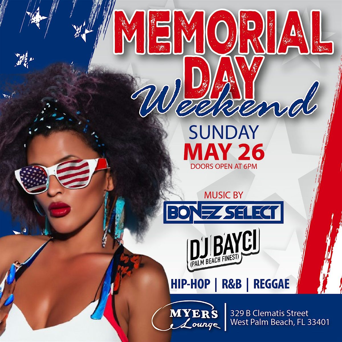 Sundays at Myers Lounge Memorial Day Weekend