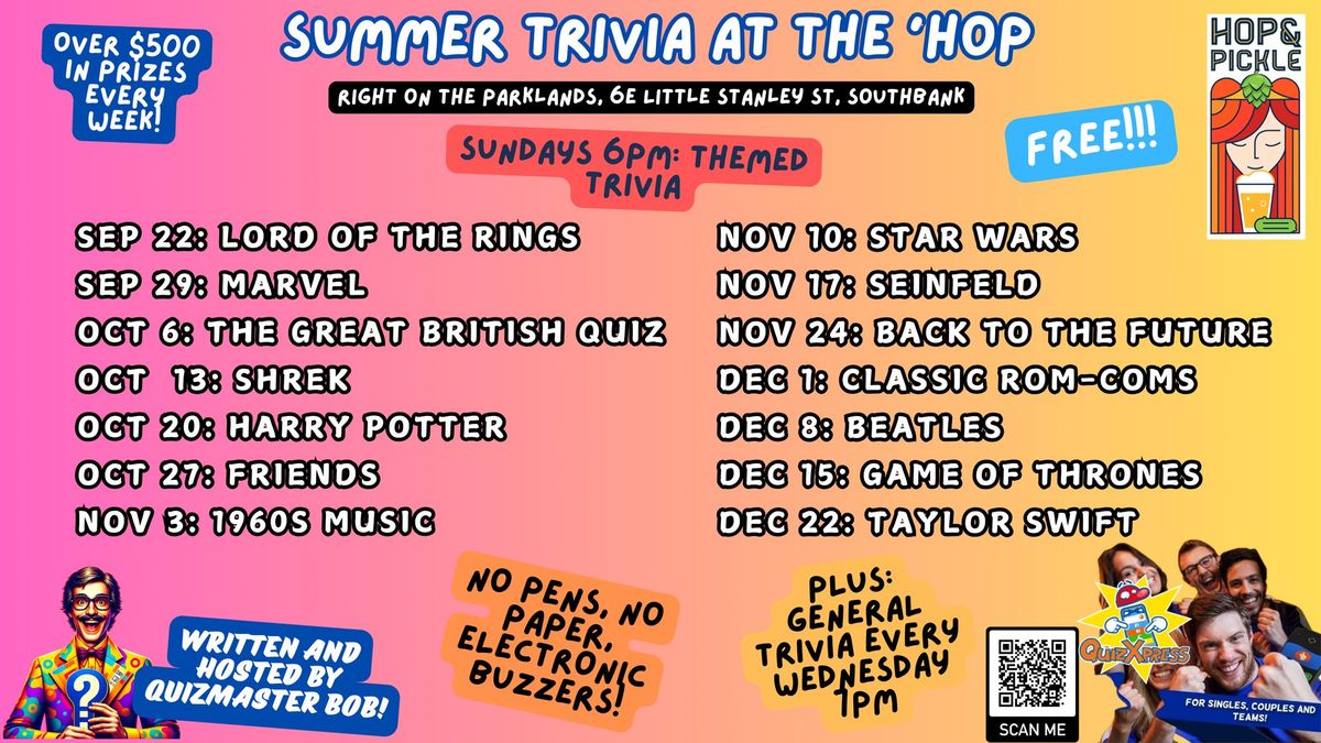 Themed Trivia Sundays