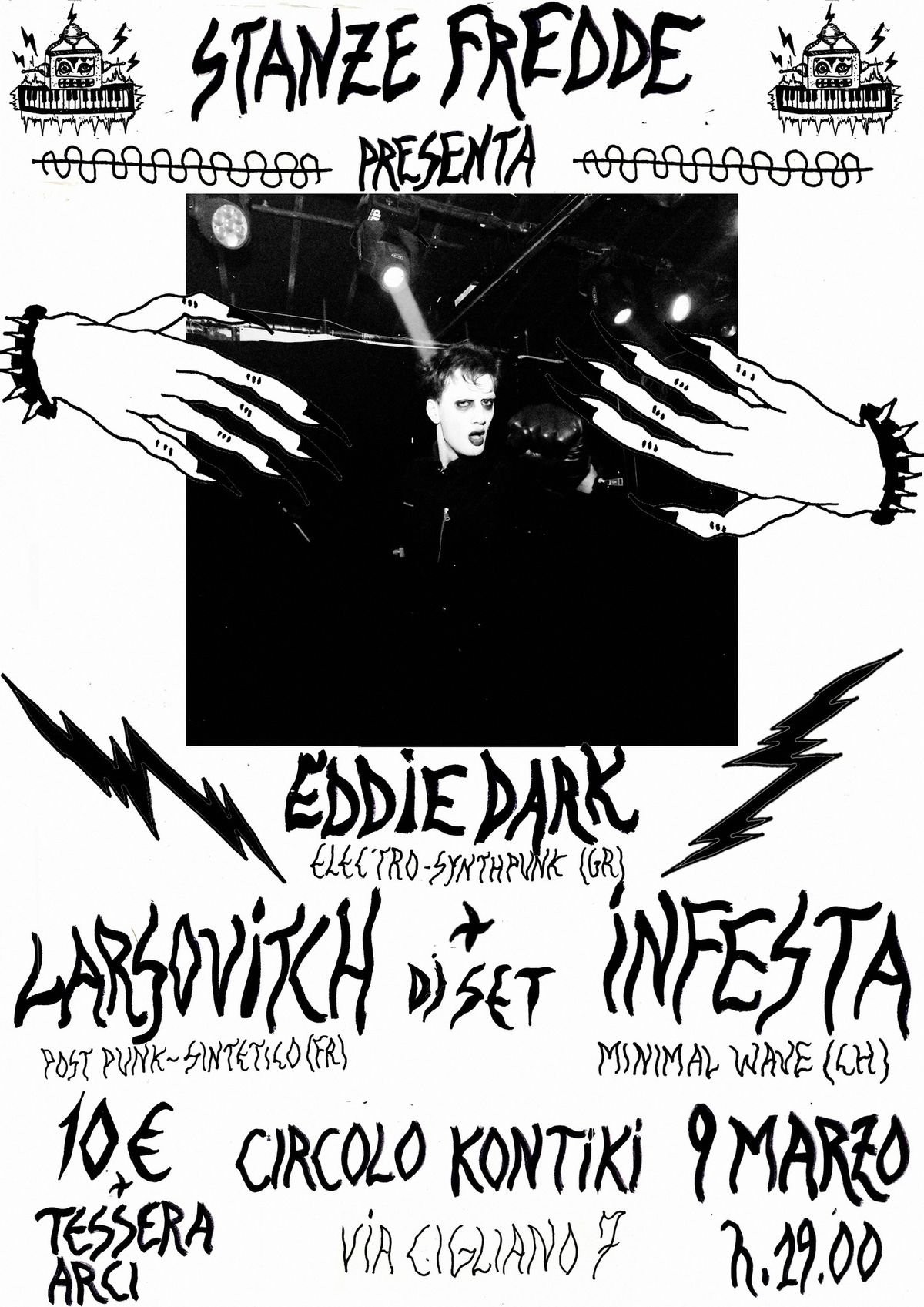 \u22b3 EDDIE DARK + Larsovitch + Infesta \u22b3 Torino