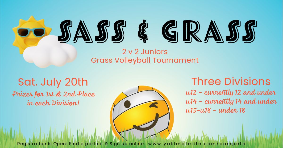 Sass & Grass - 2v2 Jrs. Grass Volleyball Tournament