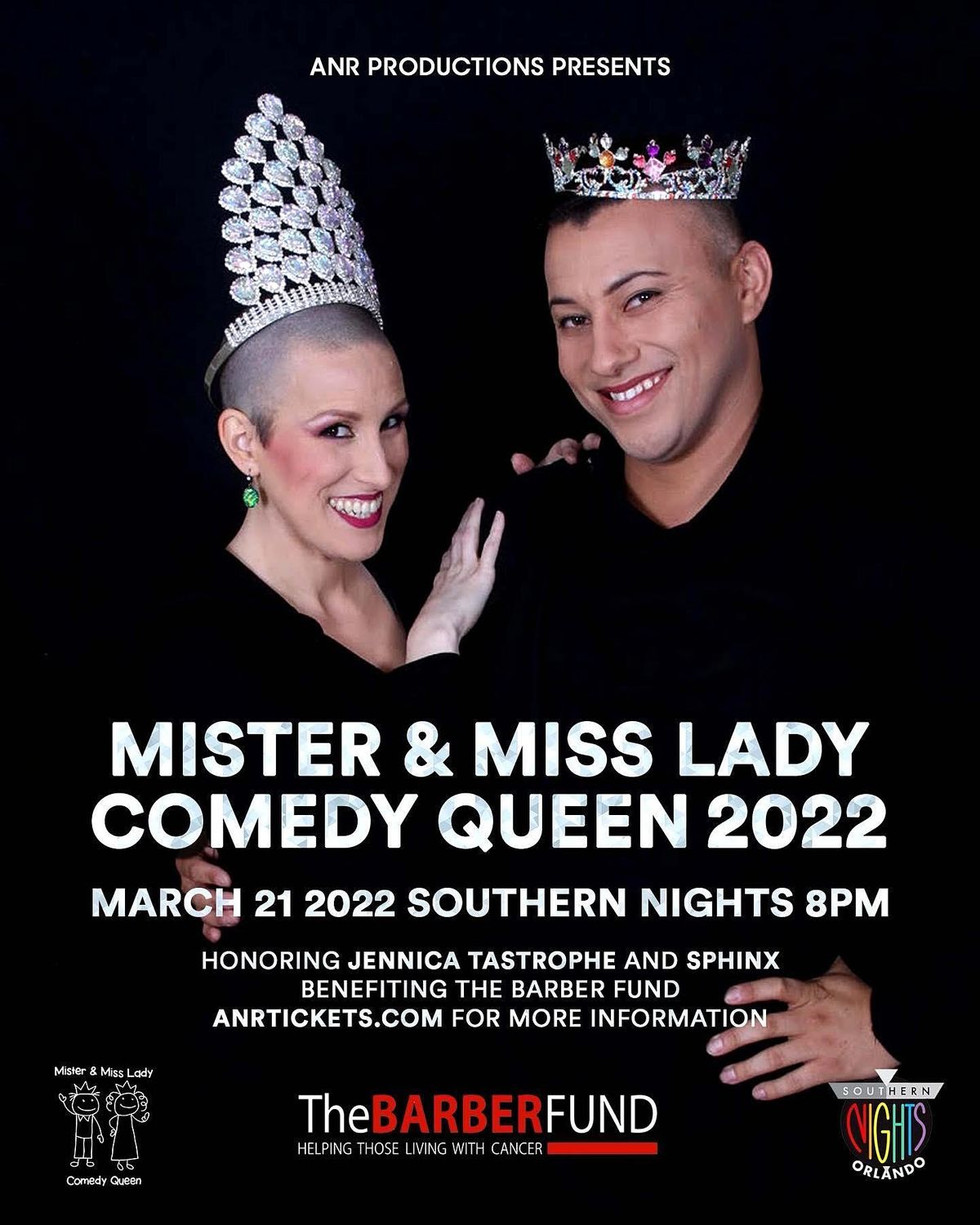 Mister and Miss Lady Comedy Queen Pageant | Benefitting the Barber Fund