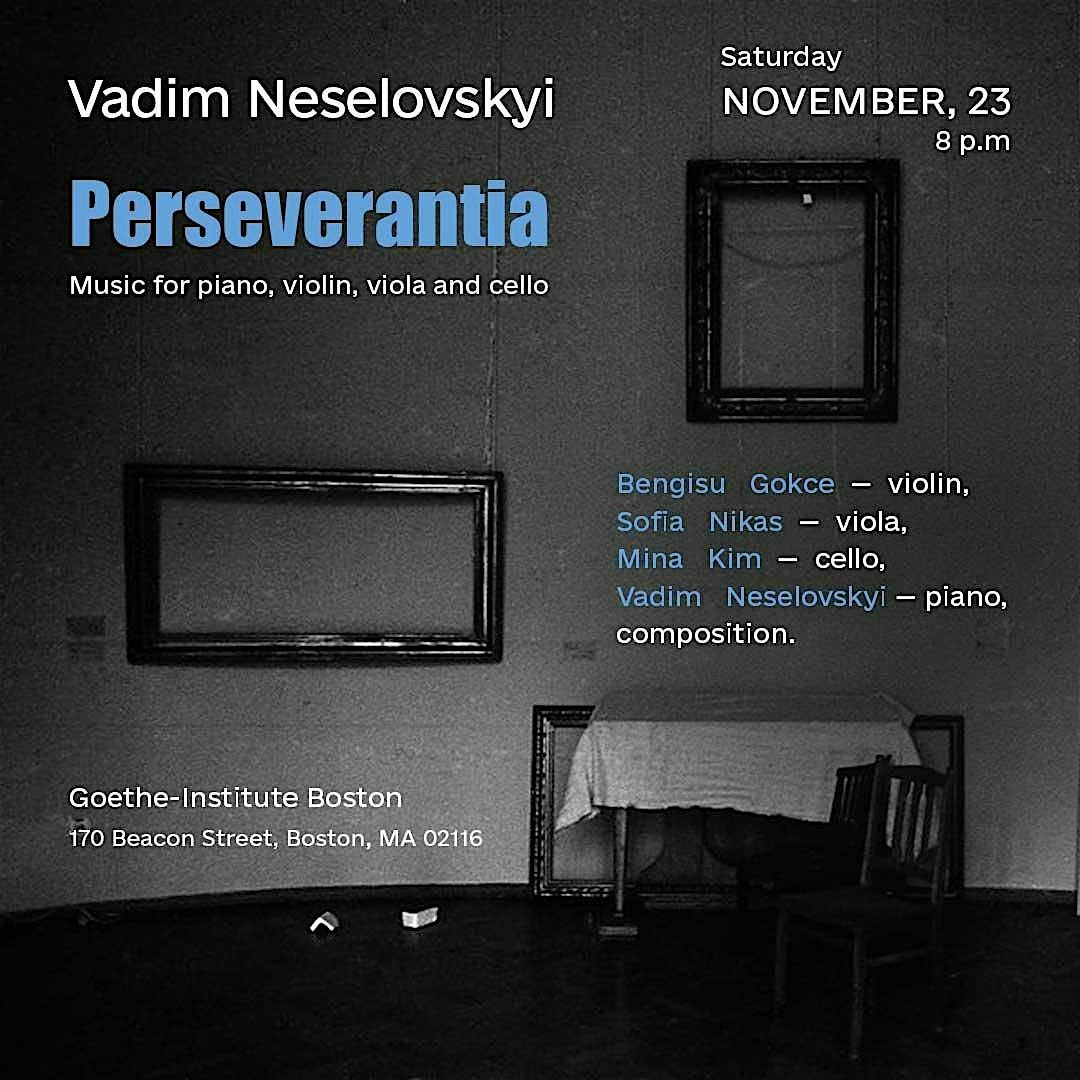 Vadim Neselovskyi PERSEVERANTIA \u2014 Music for Piano and String Trio