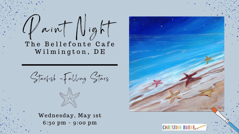 Paint Night at the Bellefonte Cafe - Starfish