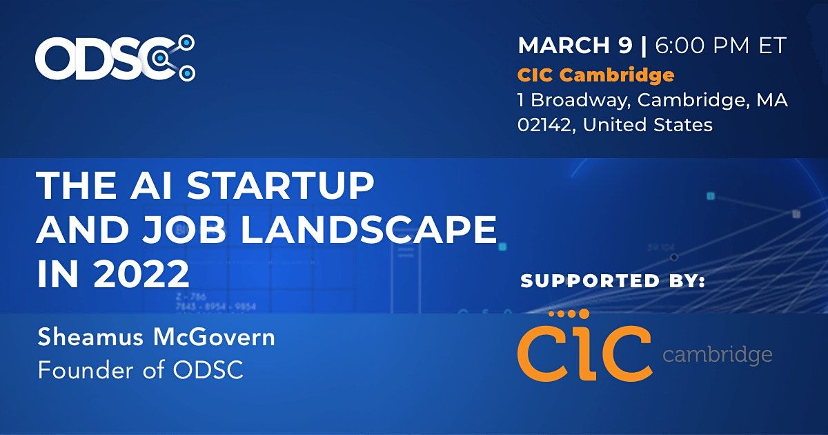 INPERSON MEETUP “The AI Startup and Job Landscape in 2022”, CIC