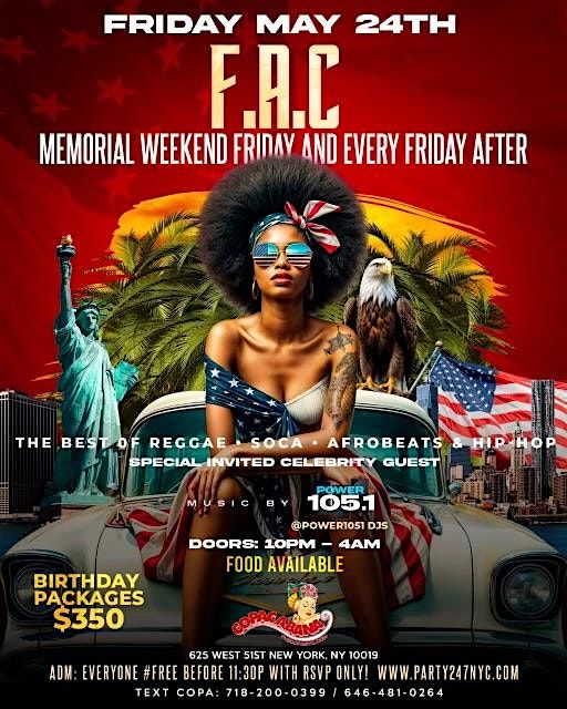 F.A.C (FRIDAYS AT COPCABANA)