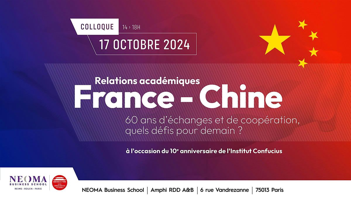 Colloque : Relations acad\u00e9miques France-Chine