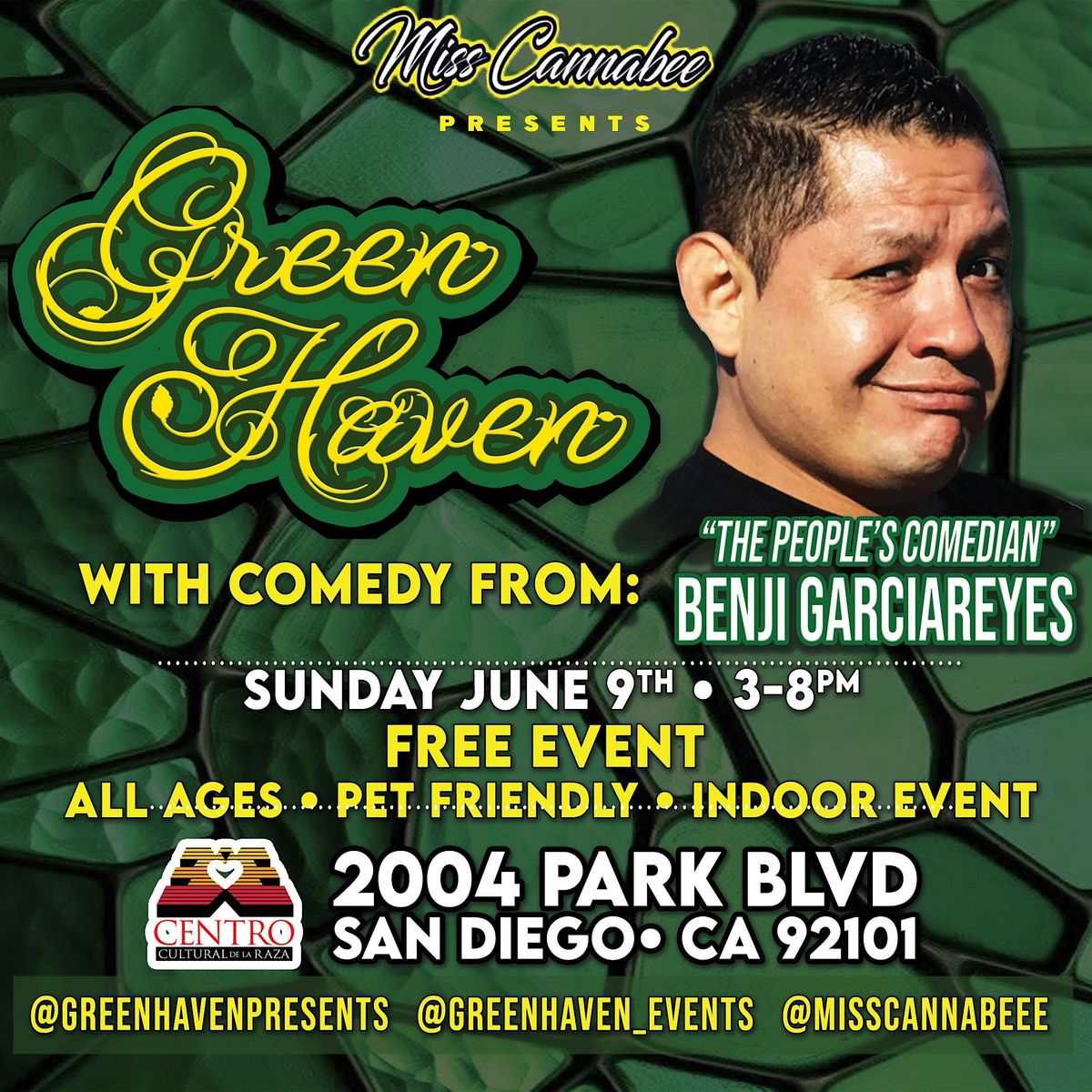 Comedian Benji GarciaReyes at 6\/9 Green Haven All Ages Event