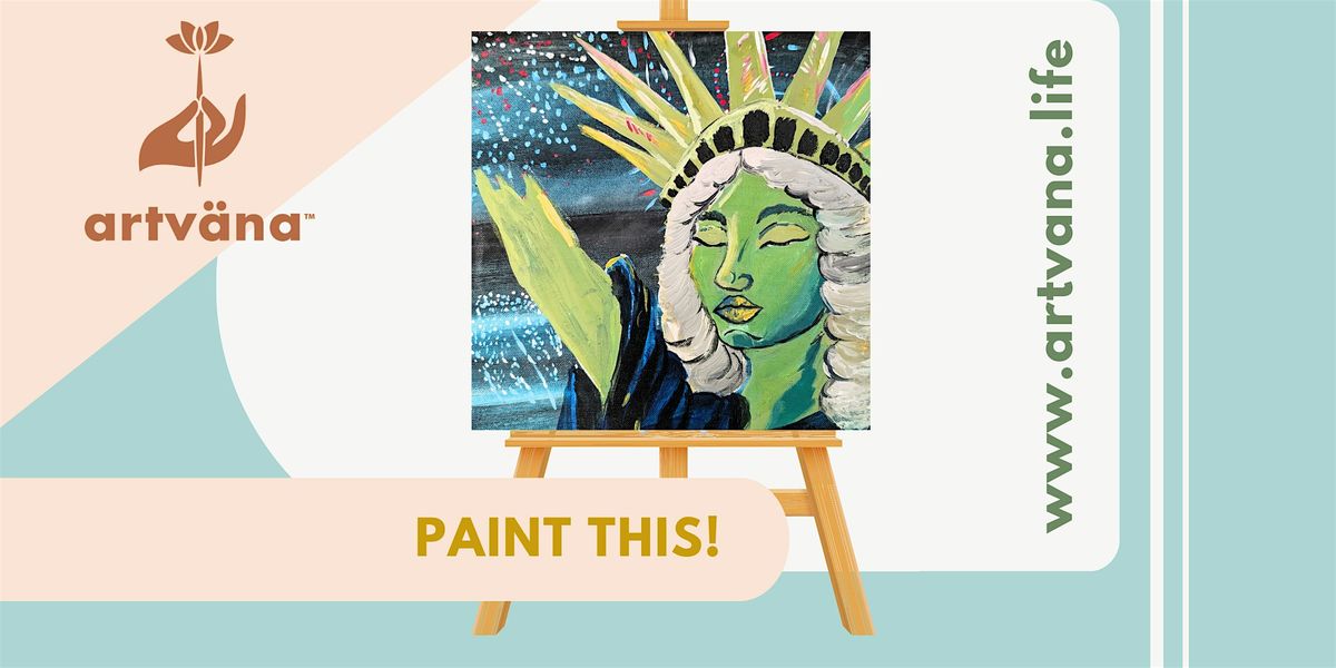 Lady Liberty Sip and paint night art class at Top Rung Brewing Lacey