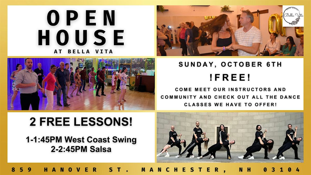 Bella Vita Dance Company FREE Open House 10\/6!