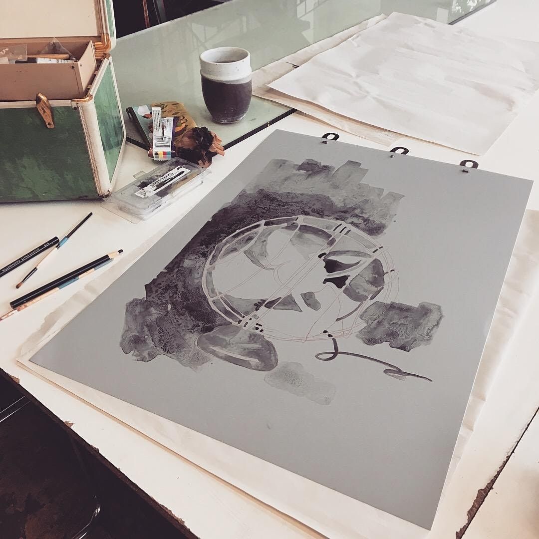 Plate Lithography Printmaking