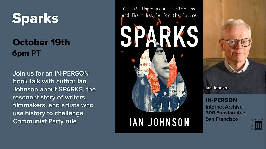 Book Talk: Sparks by Ian Johnson