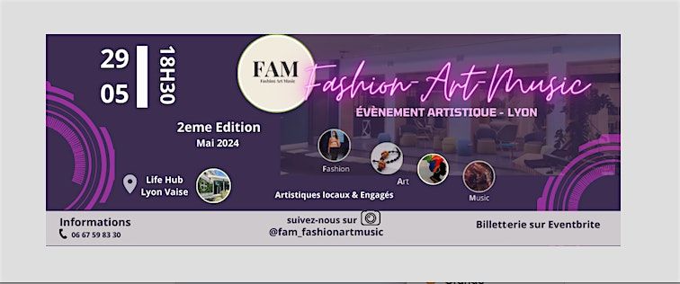 FAM. Fashion Art Music.                              Lyon 2nd Edition