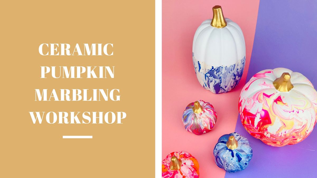 Ceramic Pumpkin Marbling Workshop