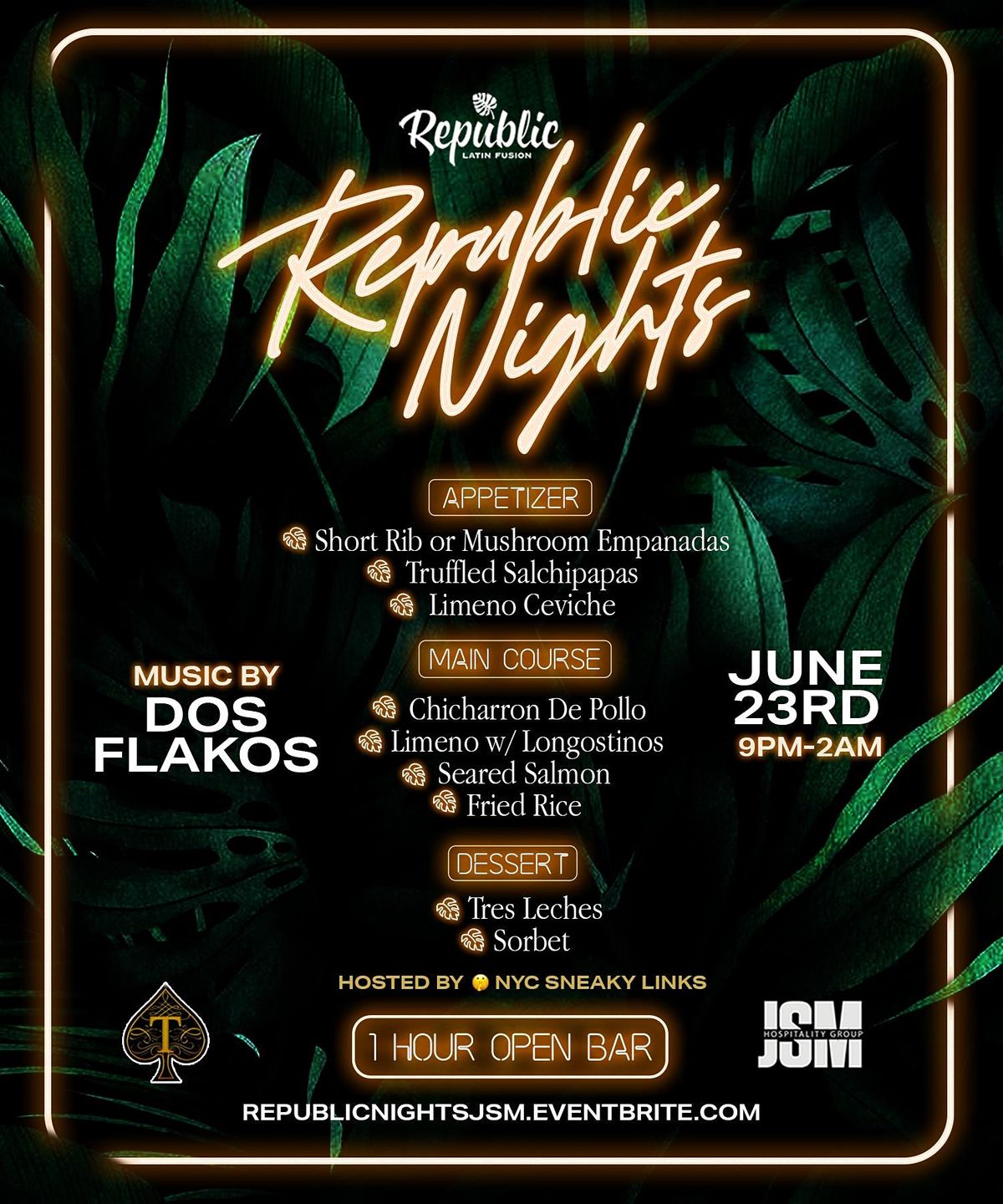 Republic Nights, Republic Latin Fusion, Brooklyn, 23 June to 24 June