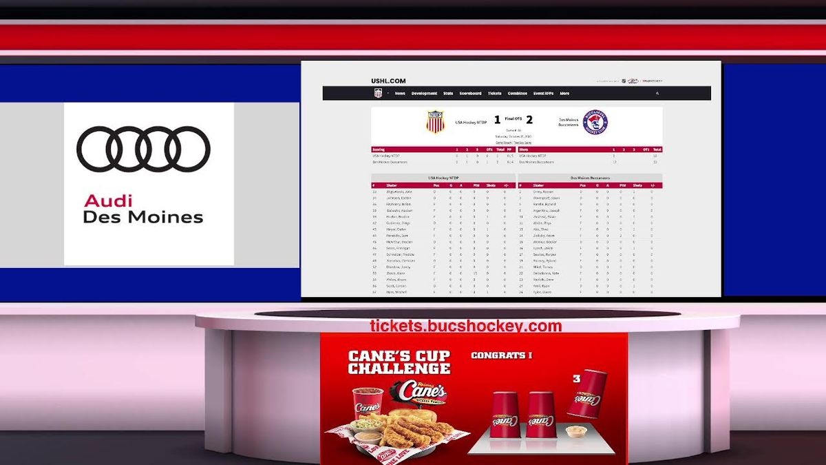 Sioux Falls Stampede at Des Moines Buccaneers