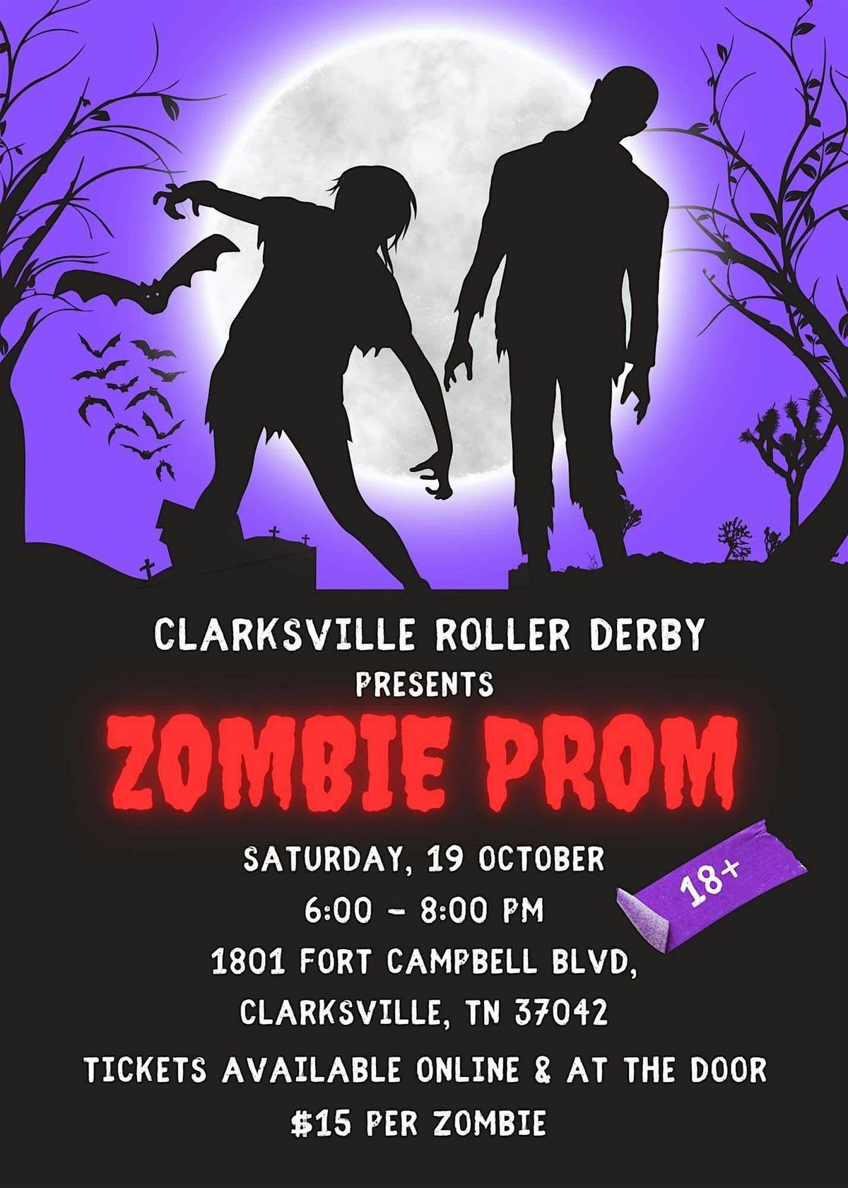 Clarksville Roller Derby presents Zombie Prom