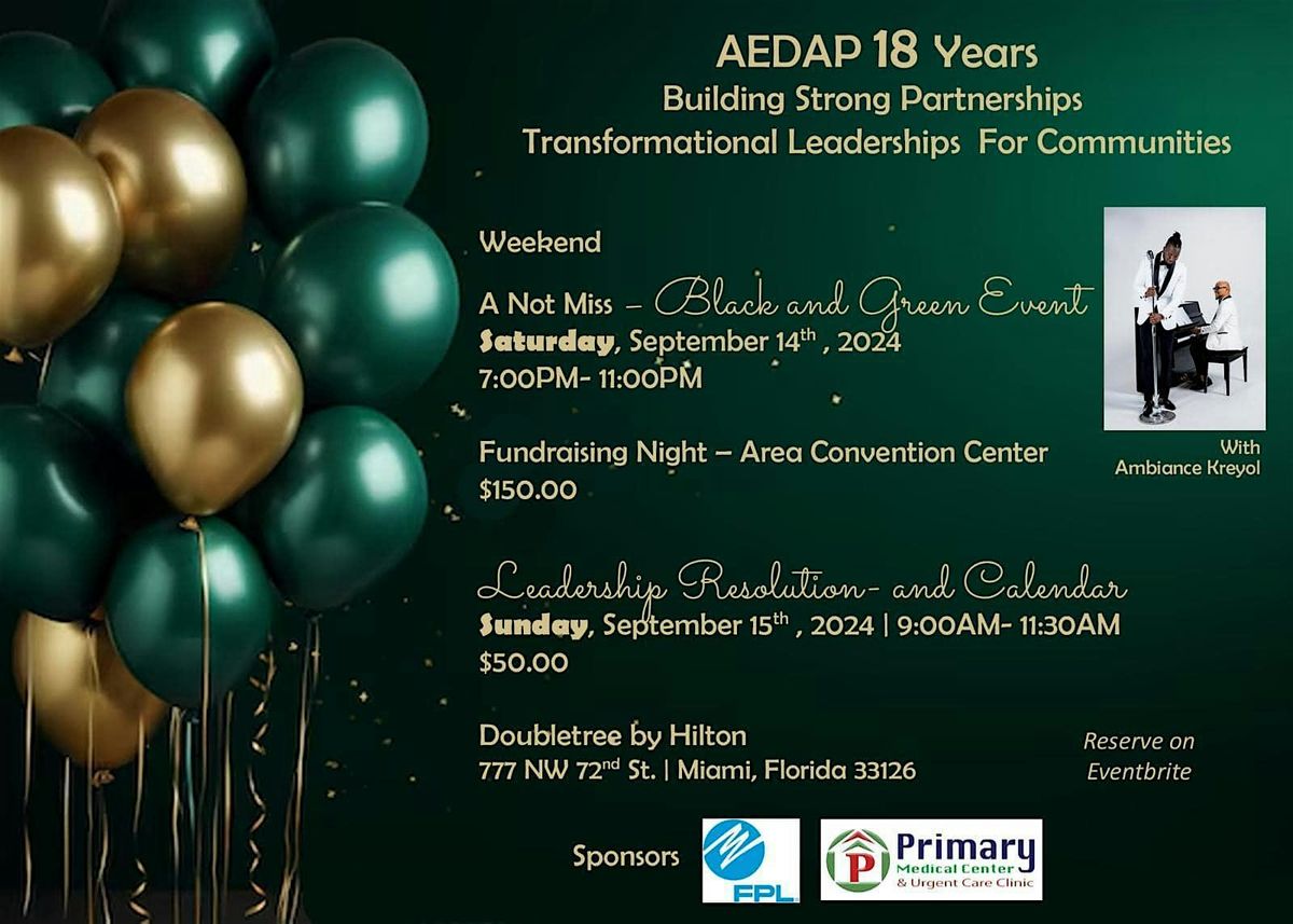 AEDAP Transformational Leadership Resolution and Calendar