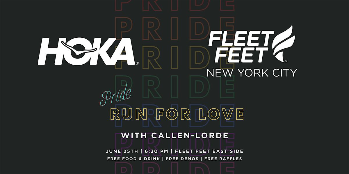 Fleet Feet NYC's Pride Run For Love with HOKA and Callen-Lorde