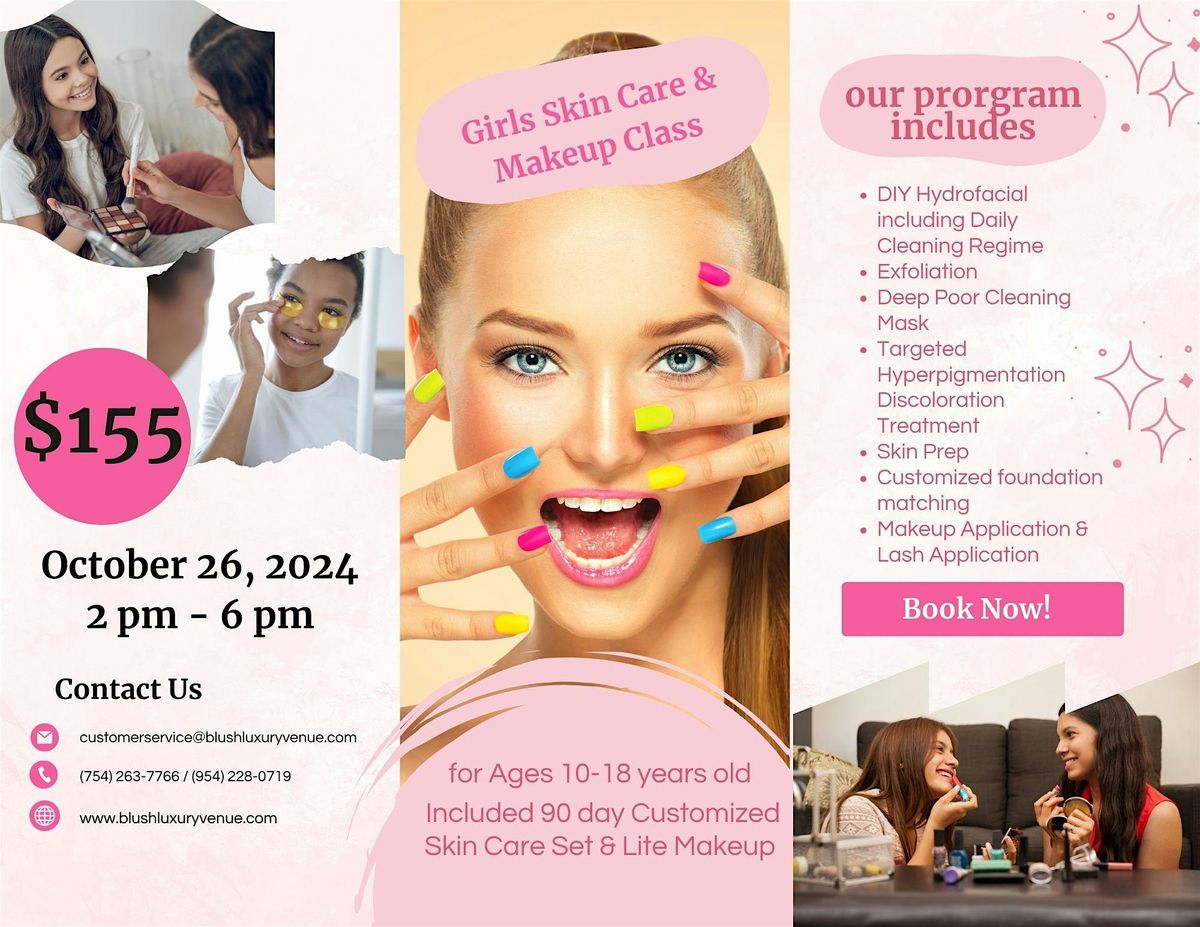 Girls Skincare and Makeup Class