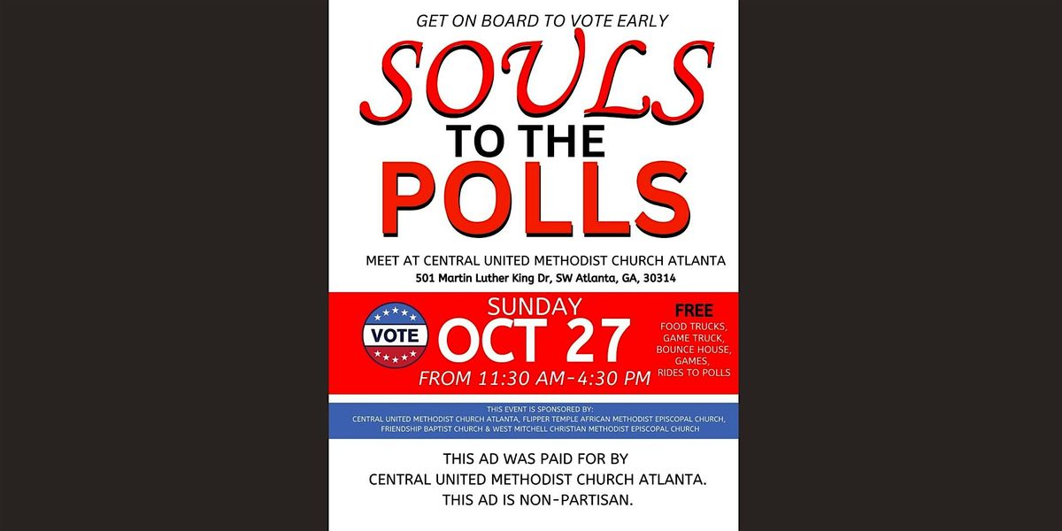 Family Friendly Voting Event in Atlanta with FREE Food | Soul to the Polls