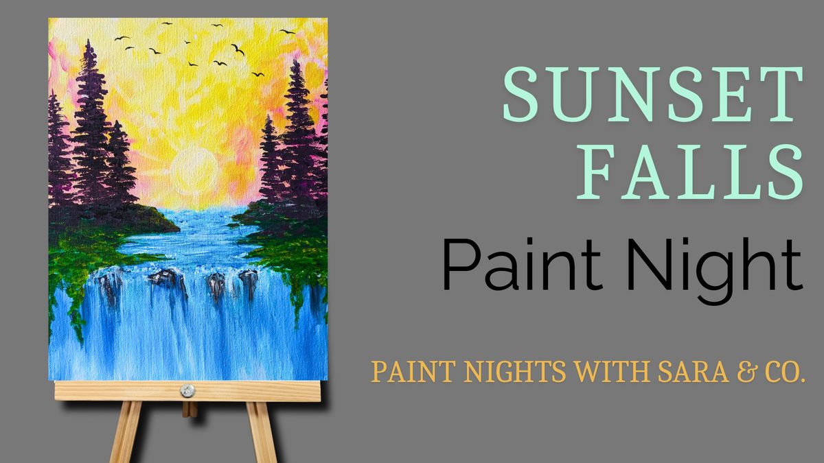 Sunset Falls Paint Night 