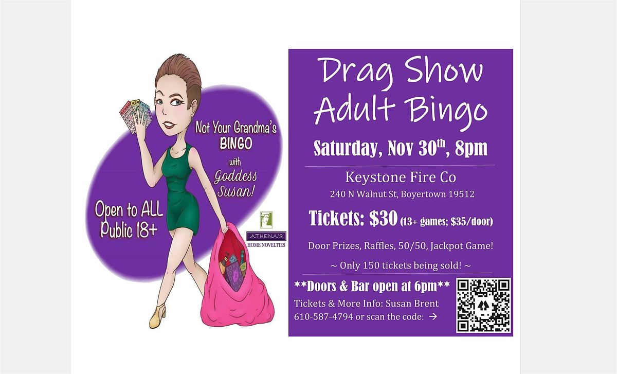 Drag Show  Adult Bingo!