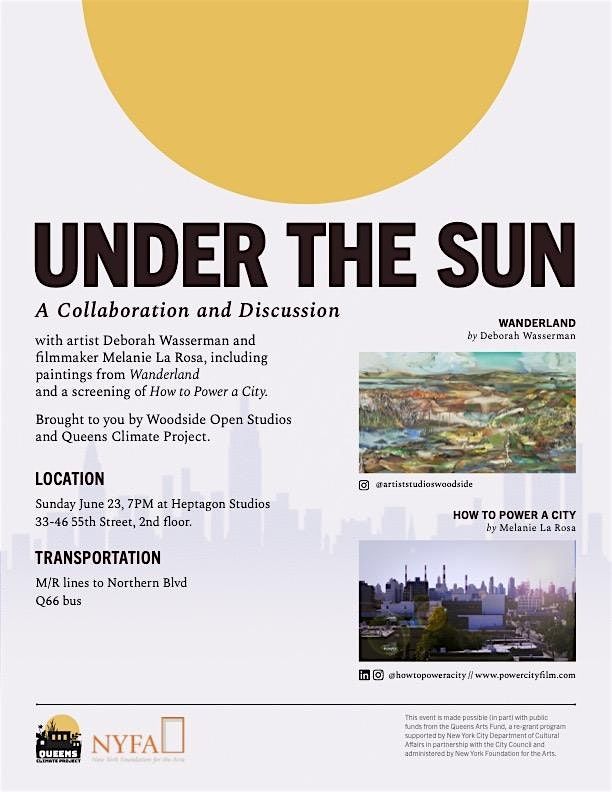 Under the Sun: A Collaboration and Discussion with Artist Deborah Wasserman and Melanie La Rosa