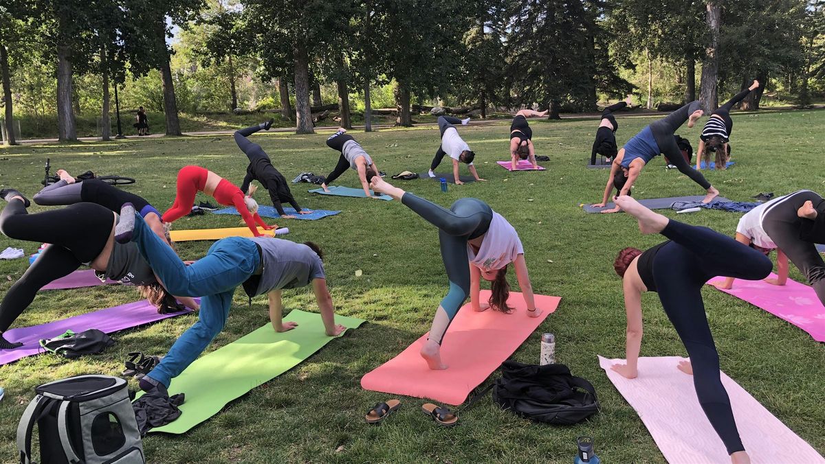 Outdoor Yoga In Prince's Island Park